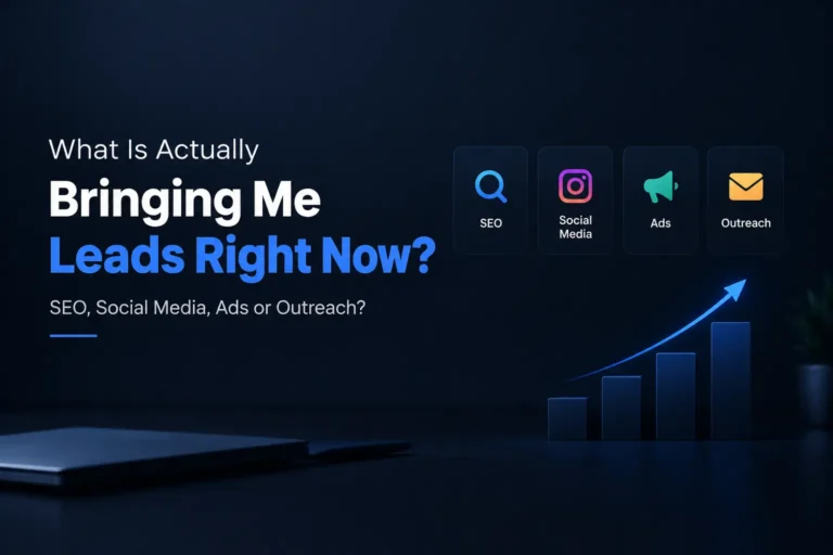 What Is Actually Bringing Me Leads Right Now: SEO, Social Media, Ads or Outreach?